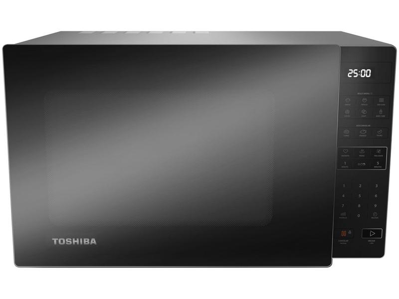 Micro-ondas Toshiba 35 Litros Smartplate Cinza com Porta Espelhada